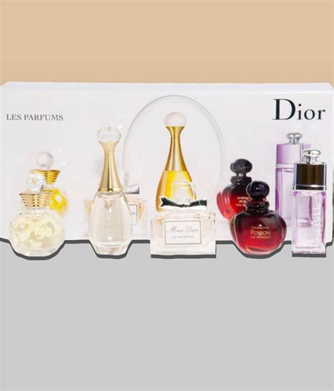 christian dior les parfums miniature collection 5 piece set|christian dior perfume sampler set.